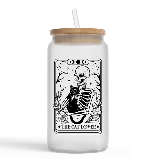 The Cat Lover Tarot Glass Can