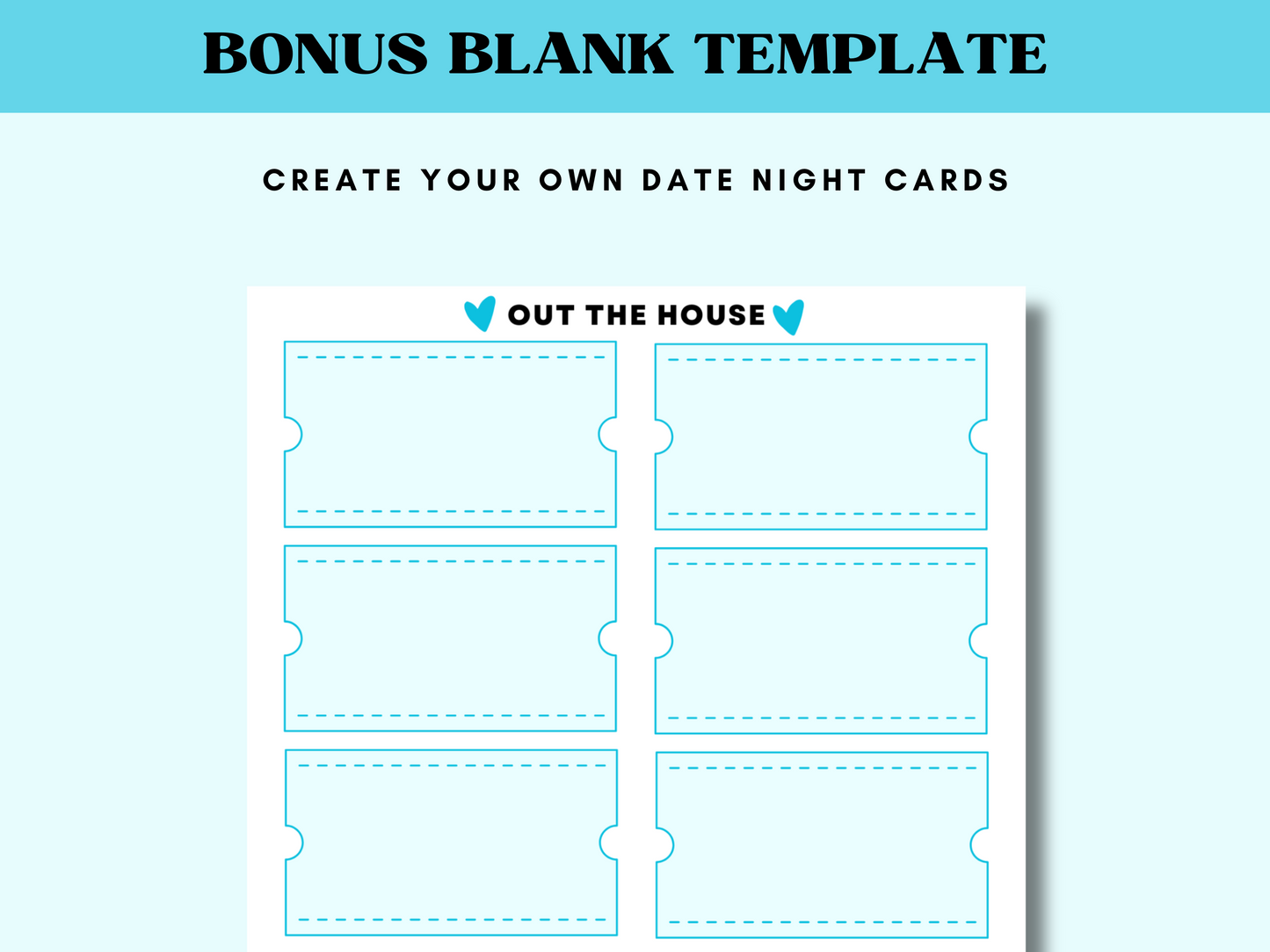 40 Out the House Date Night Cards - Digital