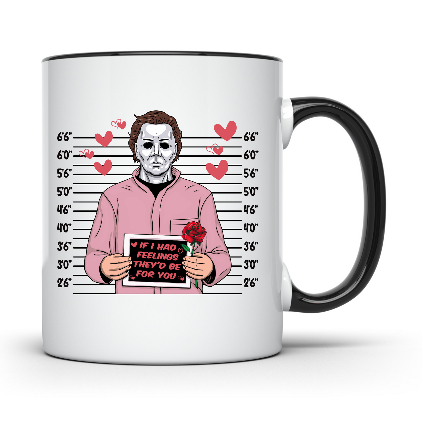 Michael Myers If I had Feelings Mug - Coloured Handle