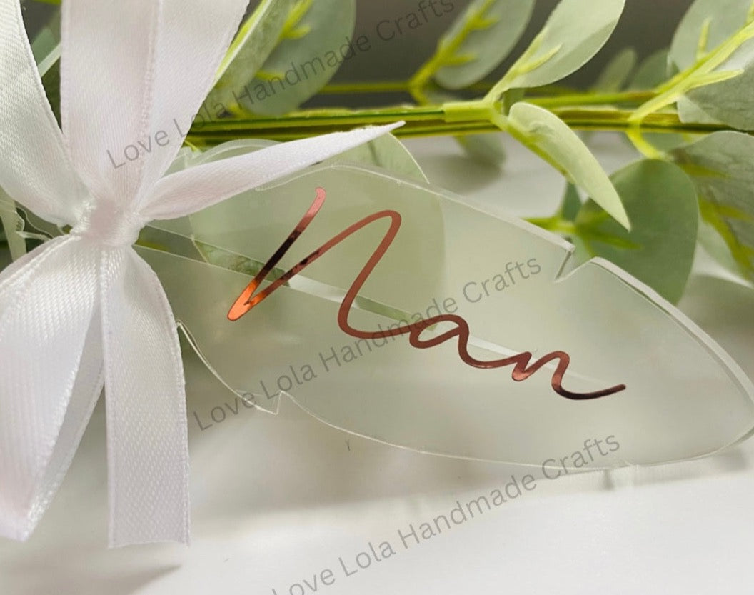 Personalised Feather Decoration